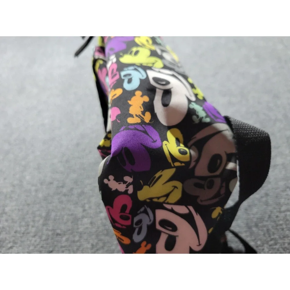 Disney Parks Mickey Mouse Neon Pop Art Backpack Black Multicolor RN 84167